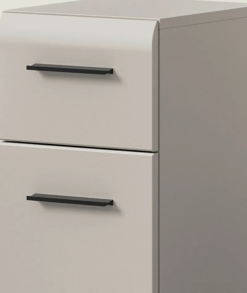 Inn.Furn Kommode Cover (Badschrank in Kaschmir / Sand, 2-türig, 60 x 80 cm), mit viel Stauraum, Beige, – Produktbild 1 von 5