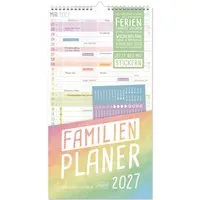 Häfft Häfft Wandkalender, Familienplaner 2027, 5-spaltig, 12 Monate – Produktbild 1 von 1