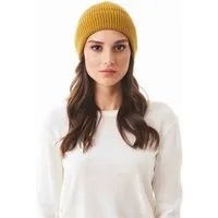 ORGANICATION ORGANICATION Strick-Beanie aus Bio-Merinowolle und Bio-Baumwolle, Tobacco, – Produktbild 1 von 1