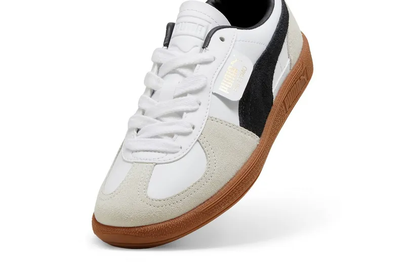 Puma Puma PALERMO LTH JR Sneaker (für Jugendliche) mit leicht profilierter Gummisohle, mit Schnürung, sportlicher Stil, Weiß, – Produktbild 5 von 5