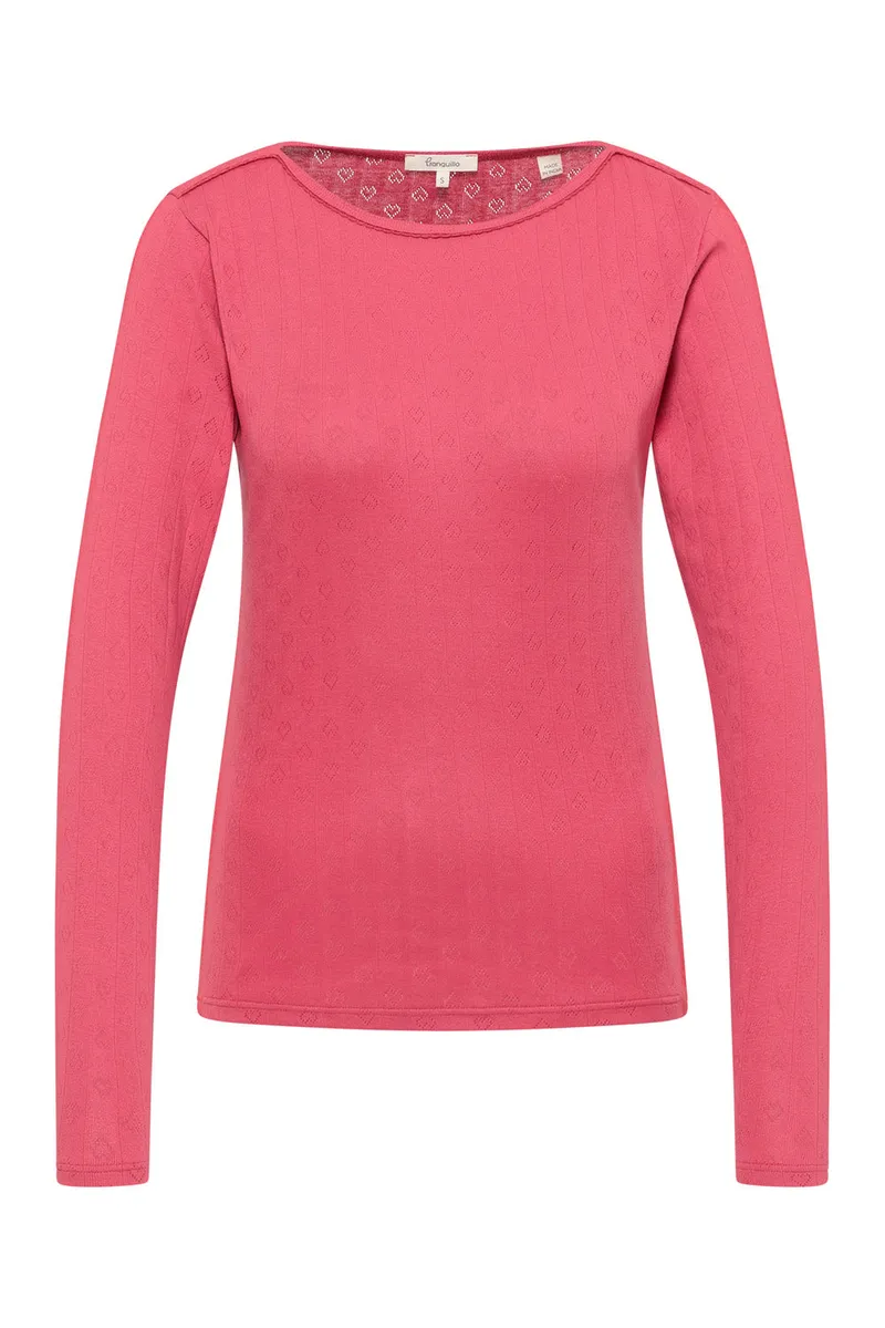 Tranquillo Jerseyshirt Coraa aus Bio-Baumwolle - holly berry / XL – Produktbild 1 von 2