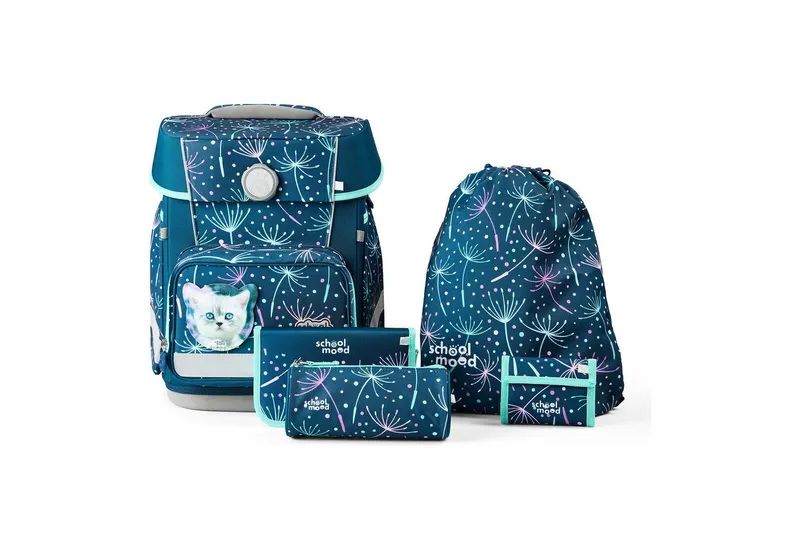 School-Mood School-Mood Schulranzen Champion Maxx (6-tlg), Polyester, Blau, – Produktbild 1 von 5