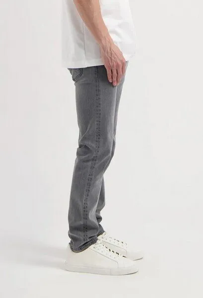 MUD Jeans MUD Jeans Jeans Regular DUNN Low Tapered Comfort aus einem Baumwolle / Tencel Mix, Light grey (grau), – Produktbild 3 von 5