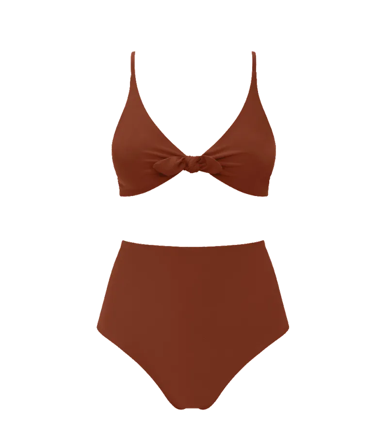 Anekdot Anekdot Damen vegan Leona + Core High Bikini, Braun, – Produktbild 1 von 2