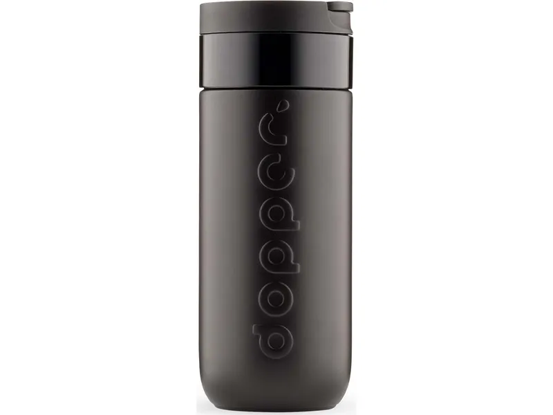 Dopper Dopper Isolierbecher "Travel Mug" 400 ml inkl. 1-farbigem Aufdruck, blazing black – Produktbild 1 von 1