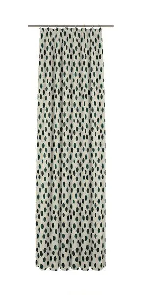 Nature by Adam Nature by Adam Vorhang aus Leinen & Bio-Baumwolle - Made in Germany - Dots, Grün, – Produktbild 4 von 8