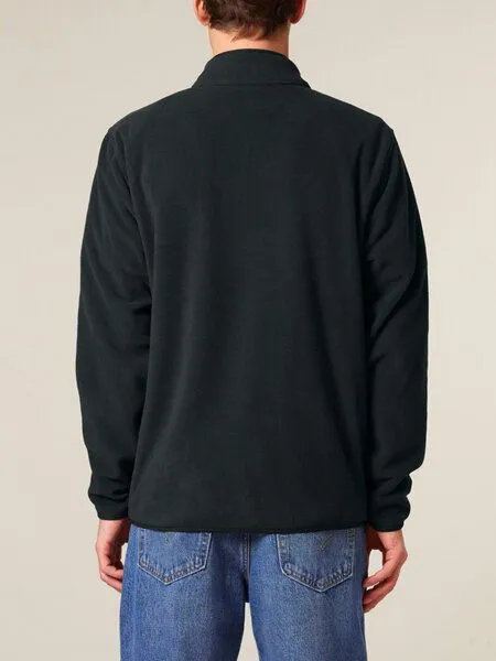 Human Family Human Family Basic Herren Fleecejacke "Clue" aus recyceltem Polyester, Schwarz, – Produktbild 4 von 4