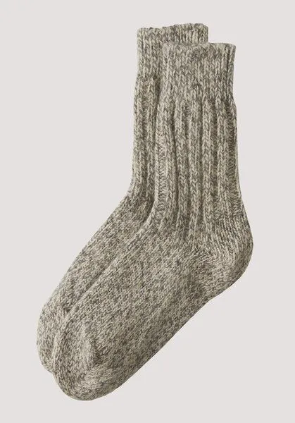 hessnatur hessnatur Stricksocke aus reiner Bio-Merinowolle, Natur, – Produktbild 1 von 1
