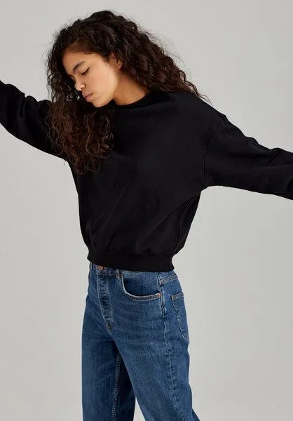 THOKKTHOKK ThokkThokk Damen Sweatshirt Bio Fair, Black (schwarz), – Produktbild 3 von 5