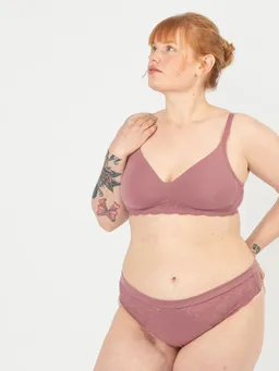 erlich textil erlich textil Elisabeth für Frauen aus Baumwolle in mauve – Produktbild 1 von 1