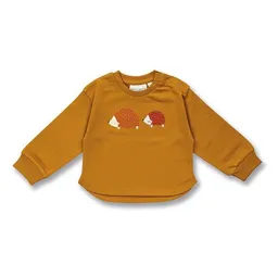 Sense Organics Sense Organics Baby Sweatshirt mit Igel-Motiv auf Currygelb, Modell ABISSA – Produktbild 1 von 1