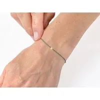 renna deluxe renna deluxe MAKE A WISH – STERN Armband Gold, Grün, – Produktbild 1 von 1