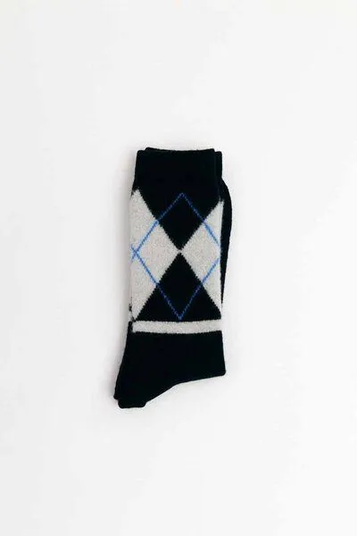 SUITE13LAB Suite13lab Woll-Socken ARGYLE, Black, – Produktbild 2 von 2