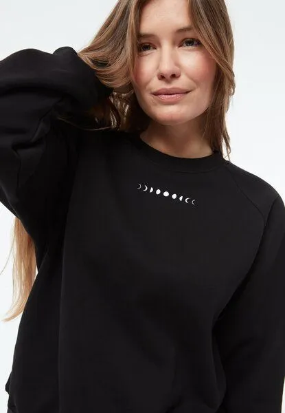 Givn Berlin Givn Berlin Sweatshirt GBYARA aus weicher Bio-Baumwolle mit Stickerei - Black, Black, – Produktbild 4 von 4