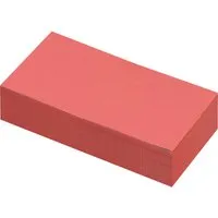 250 Blatt Moderationspapier Rechteck 10x20 rot – Produktbild 1 von 1