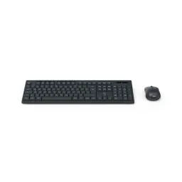 Hama Hama "Funktastatur mit Maus ""WKM-200"", kabellos, 8 Media-Tasten, Schw., QWERTZ DE (00173056)" – Produktbild 1 von 1