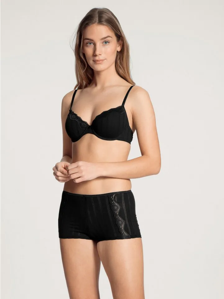 CALIDA CALIDA High-Waist-Panty Etude Toujours Damen (1-St) weich, High-Waist und mit Spitze, Schwarz, – Produktbild 4 von 5