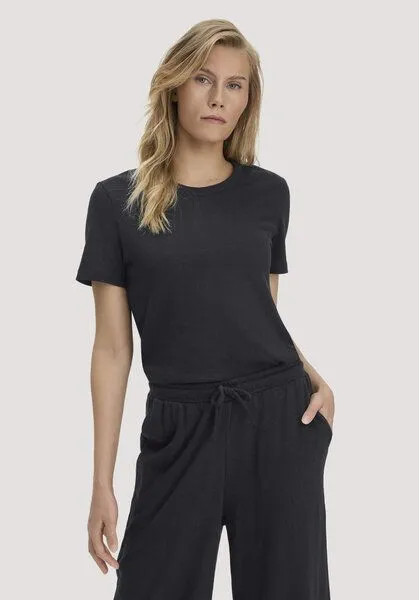 hessnatur hessnatur T-Shirt Relaxed aus Leinen und Bio-Baumwolle, Schwarz, – Produktbild 1 von 4