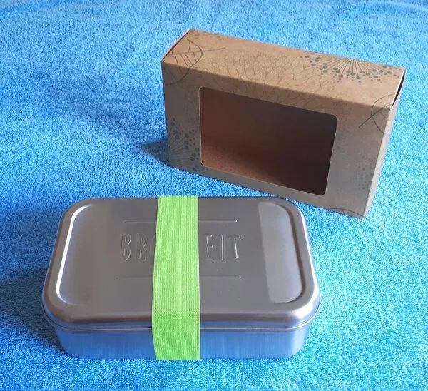 Cameleon Pack Cameleon Pack XL Edelstahl Lunchbox mit Prägung "BROTZEIT" – Produktbild 3 von 4