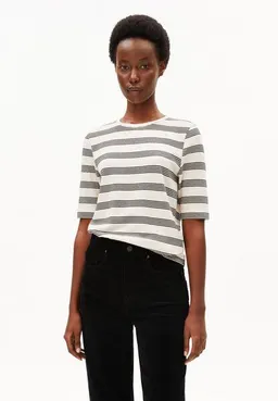 ARMEDANGELS ARMEDANGELS JAANISARA FINE STRIPE Damen T-Shirt aus Bio-Baumwoll Mix – Produktbild 1 von 1
