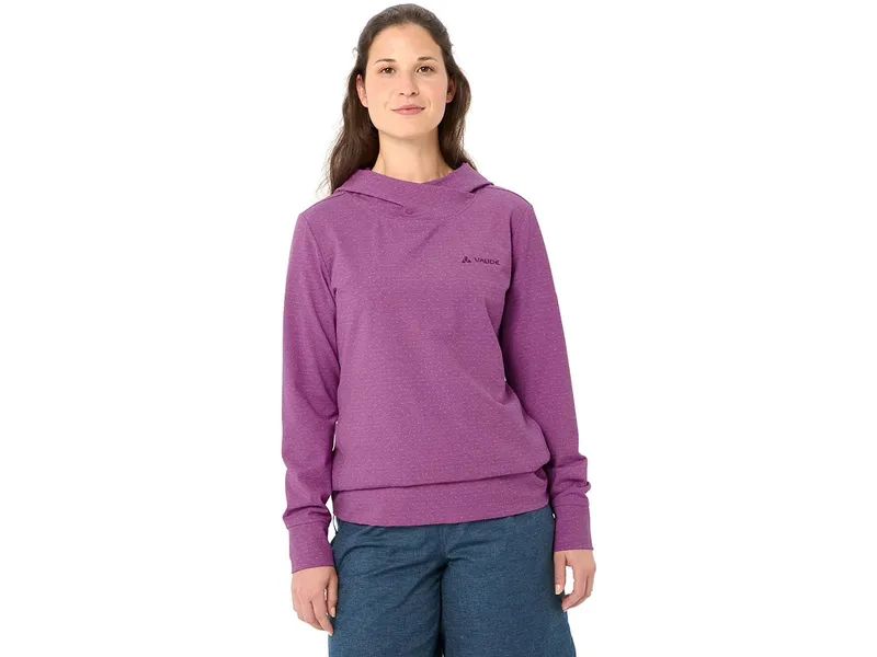Vaude VAUDE Damen-Pullover "Tuenno" mit angeschnittener Kapuze, magenta, Gr. 40 – Produktbild 1 von 1