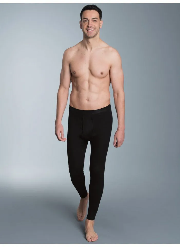 Trigema Lange Unterhose TRIGEMA Lange Unterhose im Doppelpack (2-St), Schwarz, – Produktbild 1 von 4