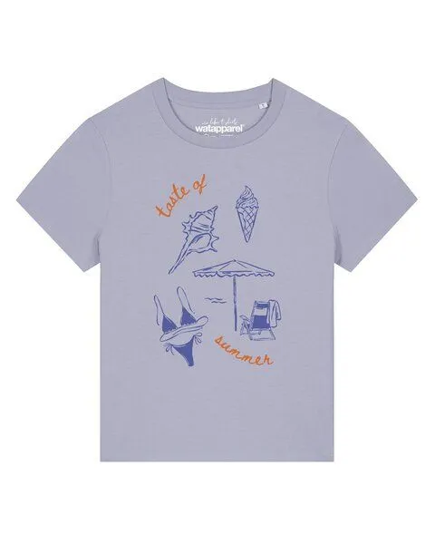 watapparel watapparel T-Shirt Frauen Taste of summer, Lavender, – Produktbild 1 von 2