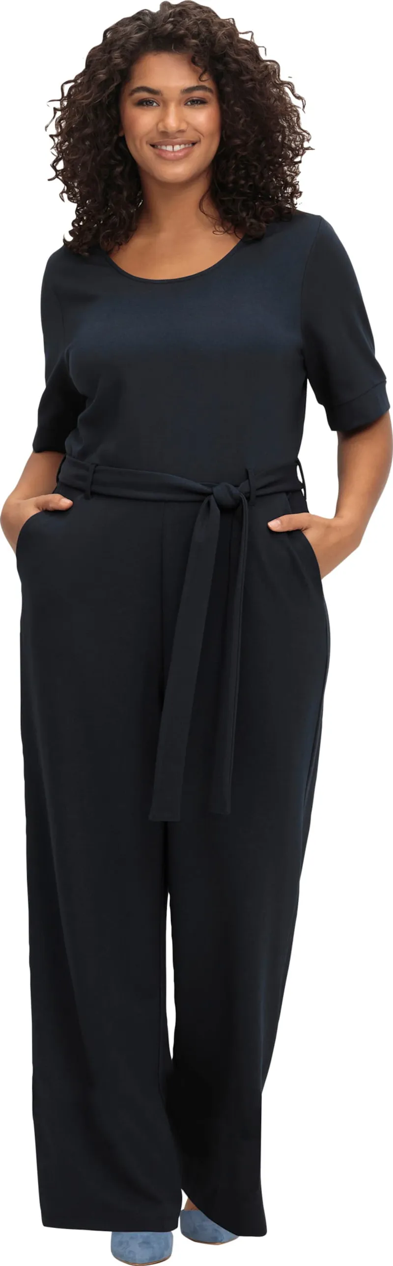 sheego by Joe Browns Jumpsuit, Tiefblau, – Produktbild 2 von 2