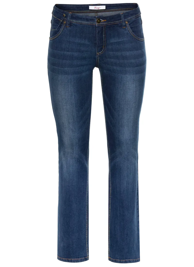 sheego Gerade Jeans blue denim, Blue denim, – Produktbild 1 von 2
