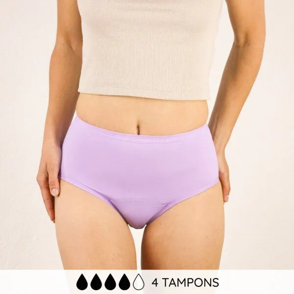 MYLILY MYLILY High Waist Flieder - Periodenunterwäsche aus Baumwolle – Produktbild 1 von 4