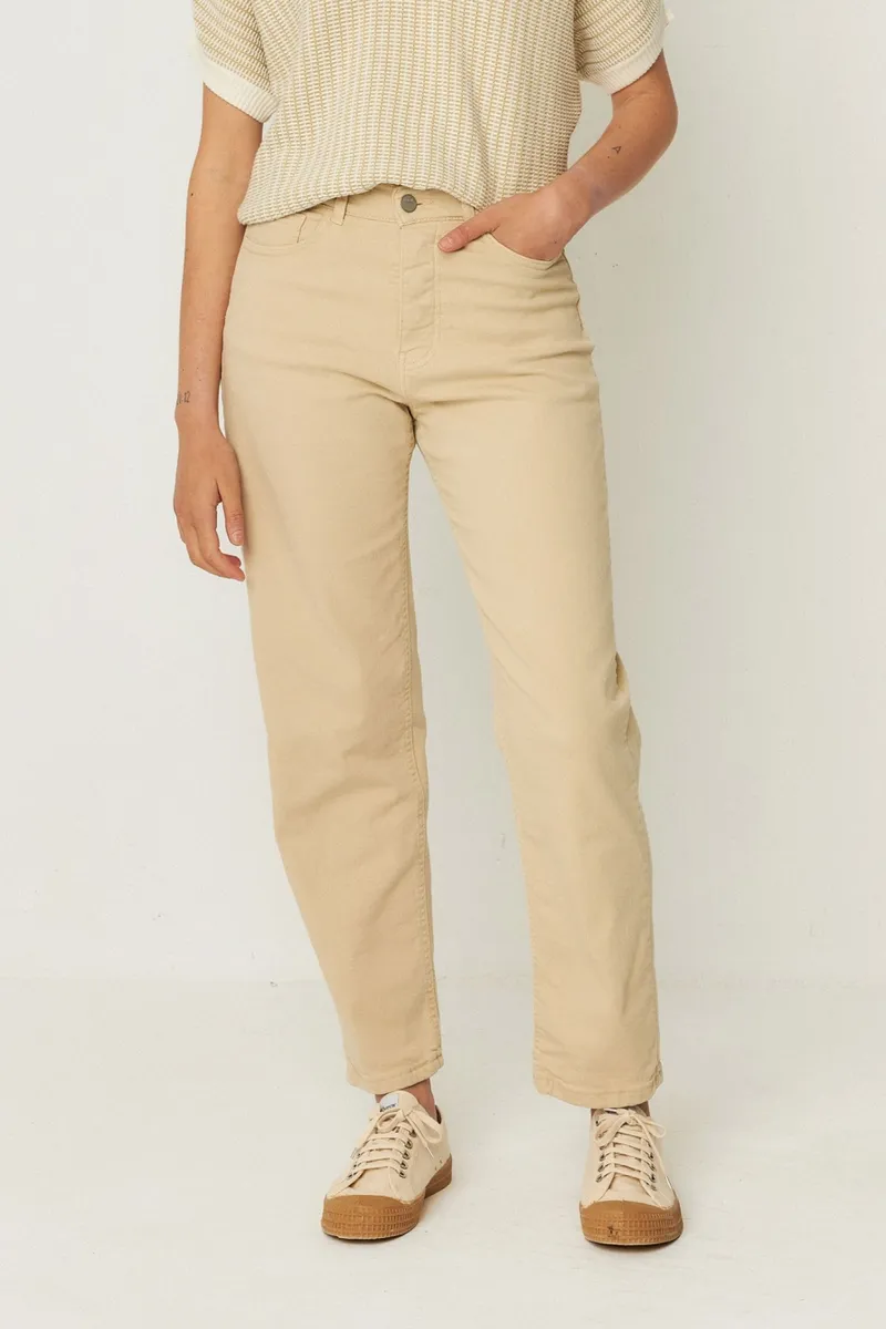SKFK SKFK Damen vegan Hose Ania Beige, Beige, – Produktbild 2 von 2
