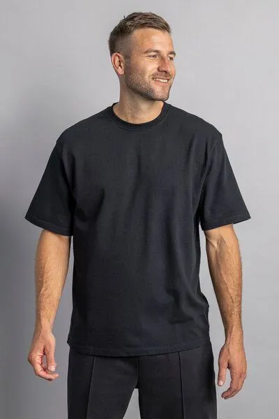 DIRTS dirts Heavy Cotton T-Shirt OVERSIZED, Black, – Produktbild 4 von 4
