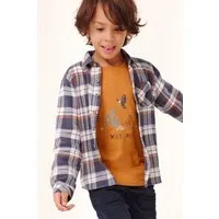 People Wear Organic People Wear Organic Flanell Hemd, blau kariert, Bio-Baumwolle – Produktbild 1 von 1