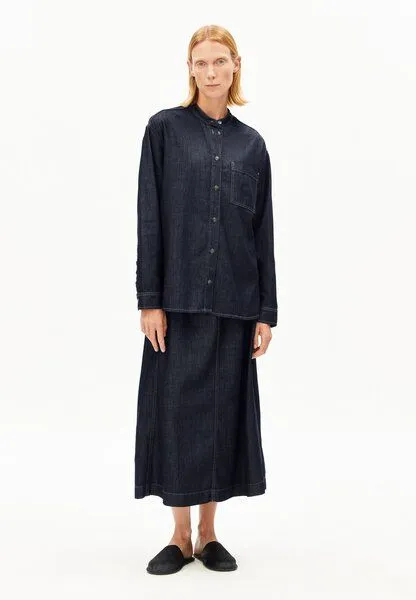 ARMEDANGELS ARMEDANGELS LOOSE DENIM Damen Bluse aus Bio-Baumwoll Mix, Rinse, – Produktbild 4 von 4
