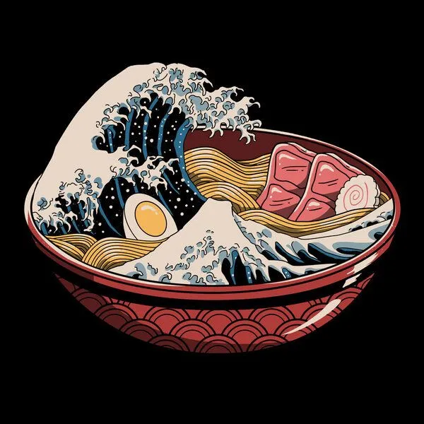 Photocircle Photocircle Poster / Leinwandbild - Great Ramen Wave – Produktbild 1 von 1