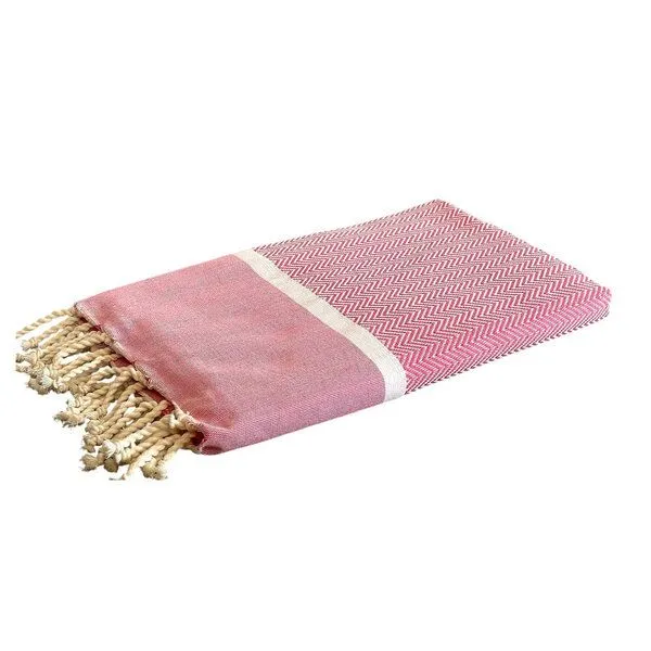 Just Be Just Be Hamamtuch / Strandtuch Chevron, Rosa, – Produktbild 1 von 1