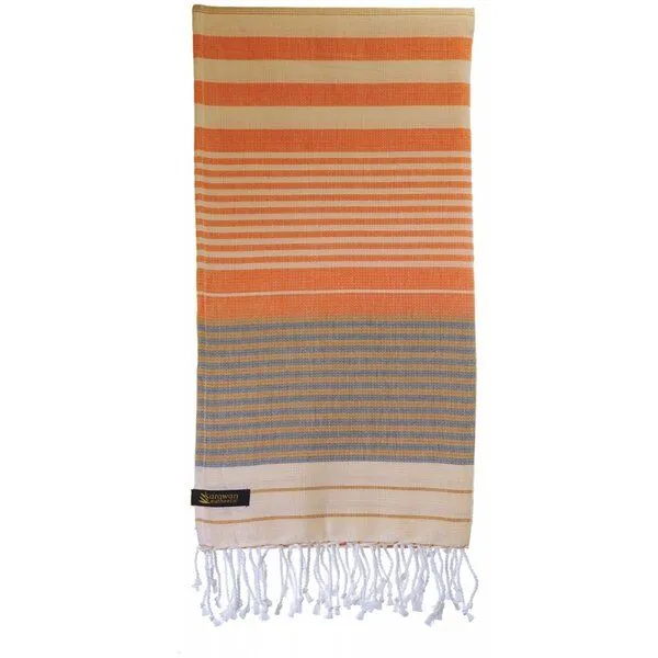 Karawan authentic Karawan authentic Fouta Hammamtuch aus Biobaumwolle SUD Kollektion, India gold, – Produktbild 3 von 4