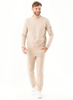 ORGANICATION ORGANICATION Herren vegan Sweatshirt Beige – Produktbild 1 von 1