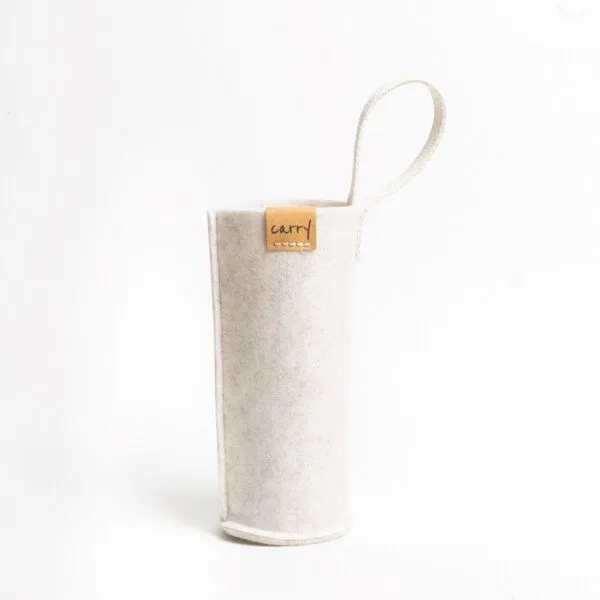 Carry Bottles Carry Bottles Carry Sleeve Filztasche 0.7l, Beige, – Produktbild 1 von 4