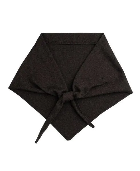 Kopyto Kopyto BIRUANG XL Große Bandana / Halstuch 100% Merinowolle RWS-zertifiziert, ökologisch, unifarben, Dunkelbraun, – Produktbild 1 von 4