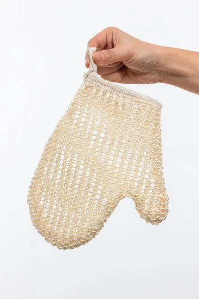 Tranquillo Tranquillo Badehandschuh SISAL NATURE, White, – Produktbild 5 von 6