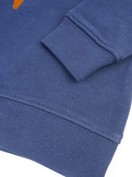MelaDi Meladi Kinder Baby - Sweater aus Biobaumwolle - Eiscreme auf Navy Blue, Blau, – Produktbild 4 von 6