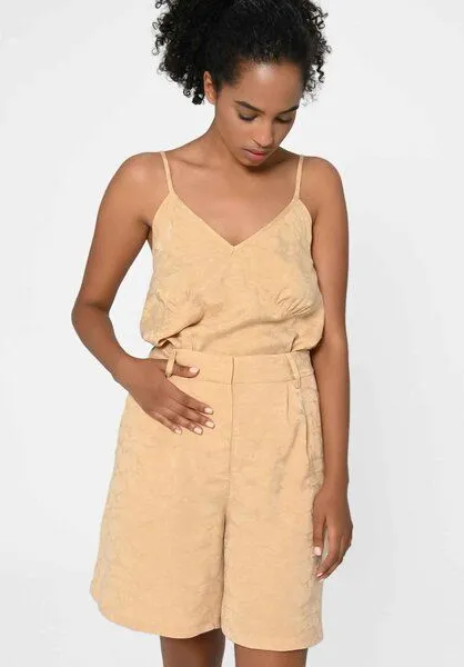 Lovjoi Lovjoi Shorts CABANAA aus TENCEL Lyocell, Brown sugar (beige), – Produktbild 1 von 4