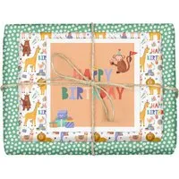dabelino dabelino Kinder Geschenkpapier Set zum Geburtstag: Happy Birthday / Tiere – Produktbild 1 von 1