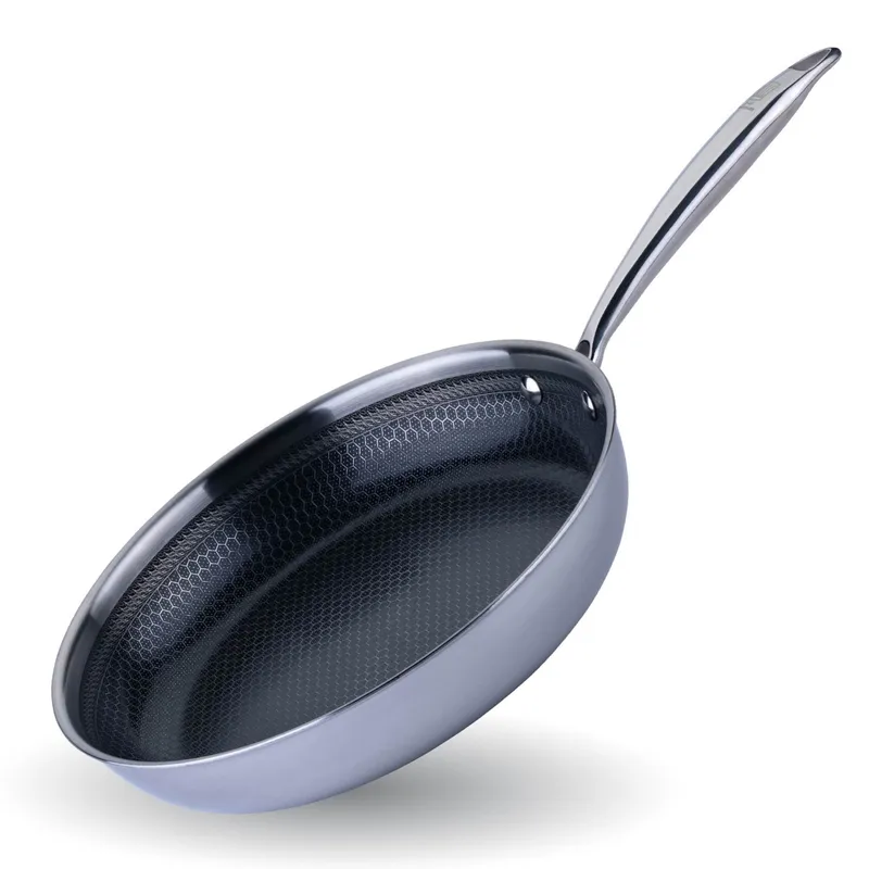 Chefkoch trifft Fackelmann Chefkoch trifft Fackelmann Bratpfanne Kiel, Edelstahl, antihaft, Wabenboden, Ø28cm – Produktbild 1 von 2