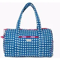 KIKOONI KIKOONI handgefertigte große Baumwolltasche "K. Shopper", Happy checks blue, – Produktbild 1 von 1
