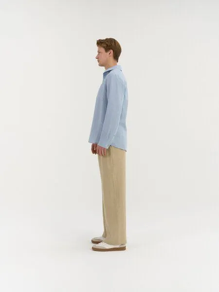 AmourLinen AmourLinen Leinenhemd mit Knopfleiste JULIAN, Hellblau (blau), – Produktbild 2 von 2