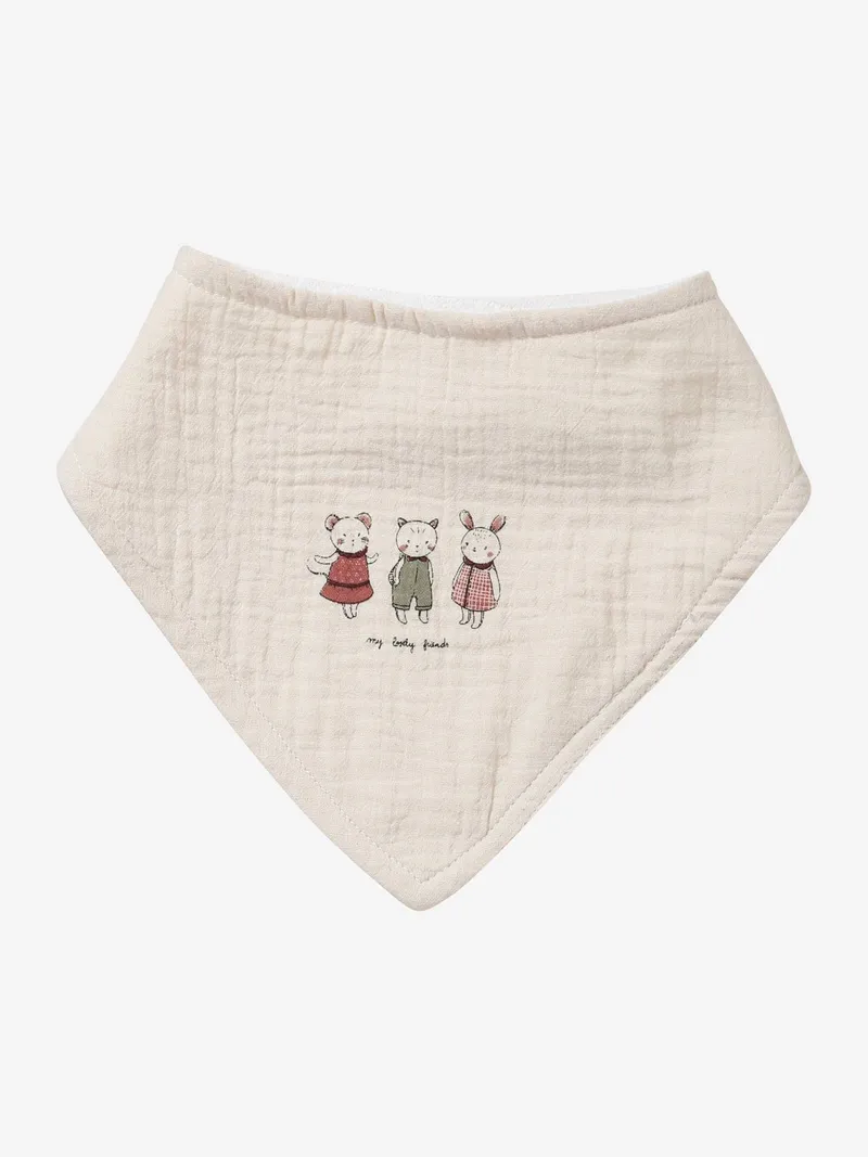 Vertbaudet 3er-Pack Baby Lätzchen, Rosa mäuse landhaus, – Produktbild 3 von 3