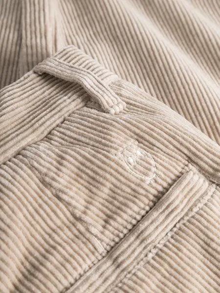 KnowledgeCotton Apparel KnowledgeCotton Apparel Chino CHUCK Cord, Light feather gray, – Produktbild 3 von 3