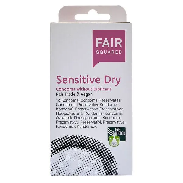 Fair Squared Fair Squared Kondome Sensitive Dry - 10 Stück aus Naturkautschuklatex – Produktbild 3 von 3